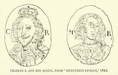 Karel I en zijn koningin, uit Mercurius Civicus, 1643 door English School
